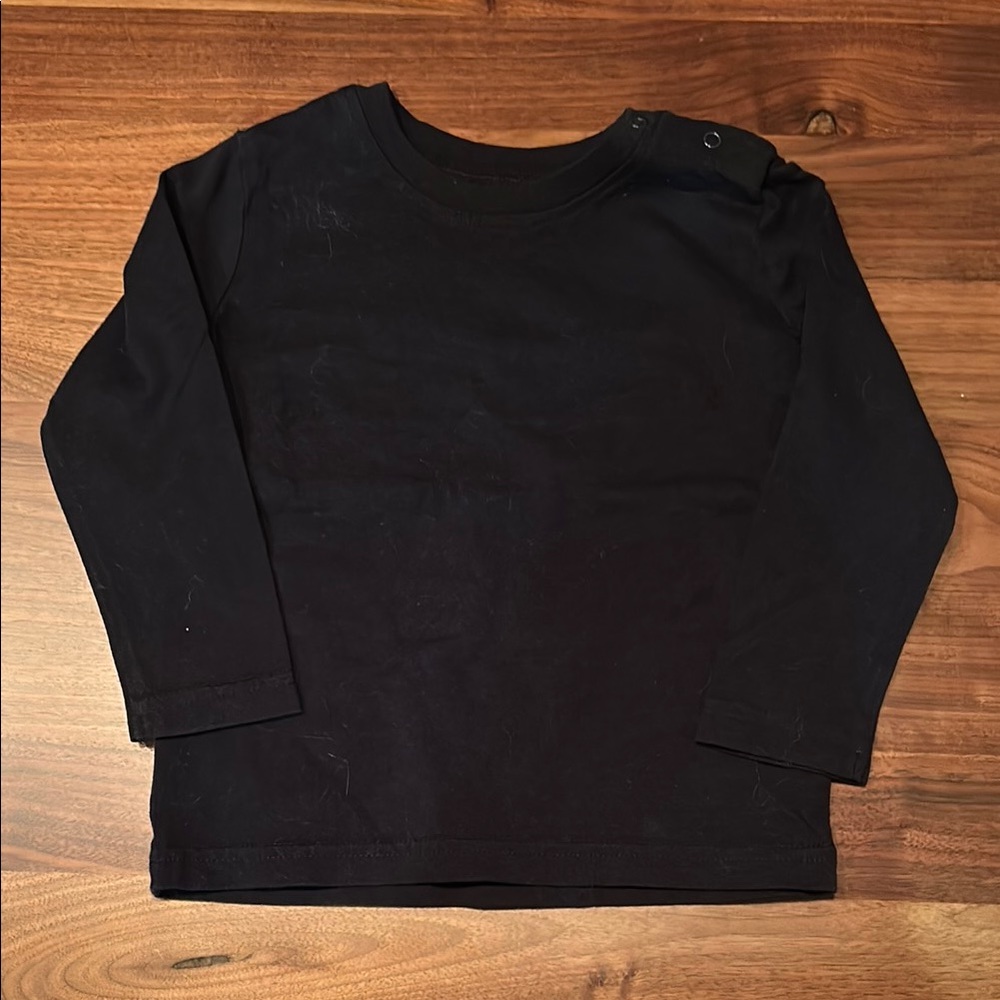 Primary Kids Black Long Sleeve Shirt